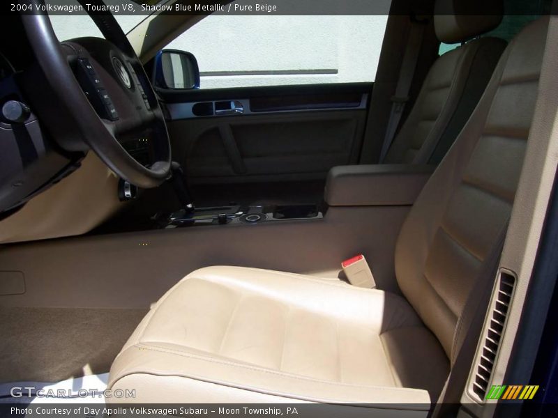 Shadow Blue Metallic / Pure Beige 2004 Volkswagen Touareg V8