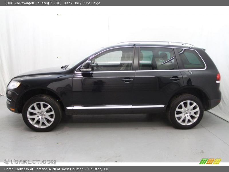 Black Uni / Pure Beige 2008 Volkswagen Touareg 2 VR6