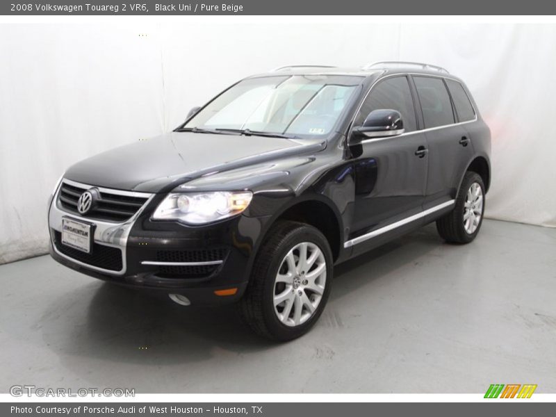 Black Uni / Pure Beige 2008 Volkswagen Touareg 2 VR6