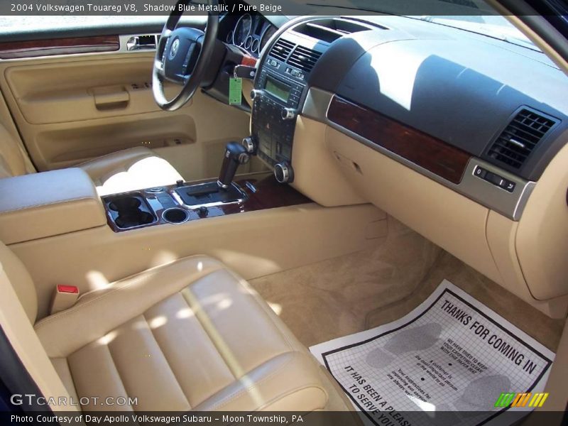 Shadow Blue Metallic / Pure Beige 2004 Volkswagen Touareg V8