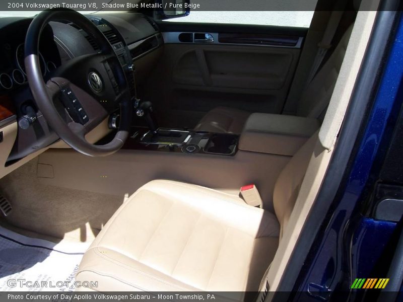 Shadow Blue Metallic / Pure Beige 2004 Volkswagen Touareg V8