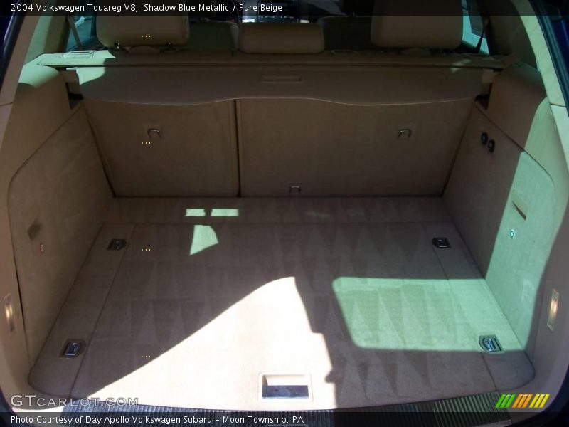 Shadow Blue Metallic / Pure Beige 2004 Volkswagen Touareg V8