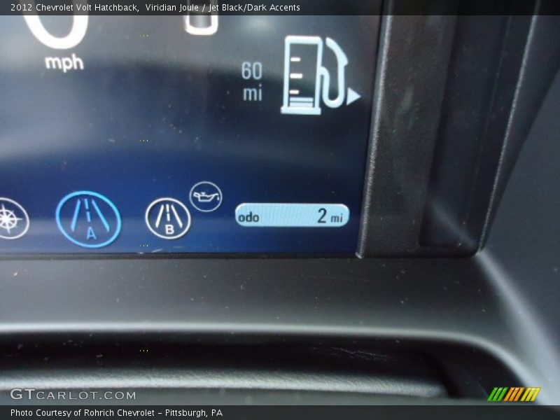 Viridian Joule / Jet Black/Dark Accents 2012 Chevrolet Volt Hatchback