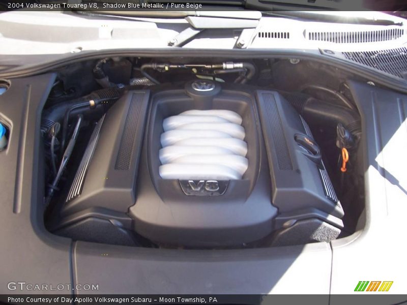 Shadow Blue Metallic / Pure Beige 2004 Volkswagen Touareg V8