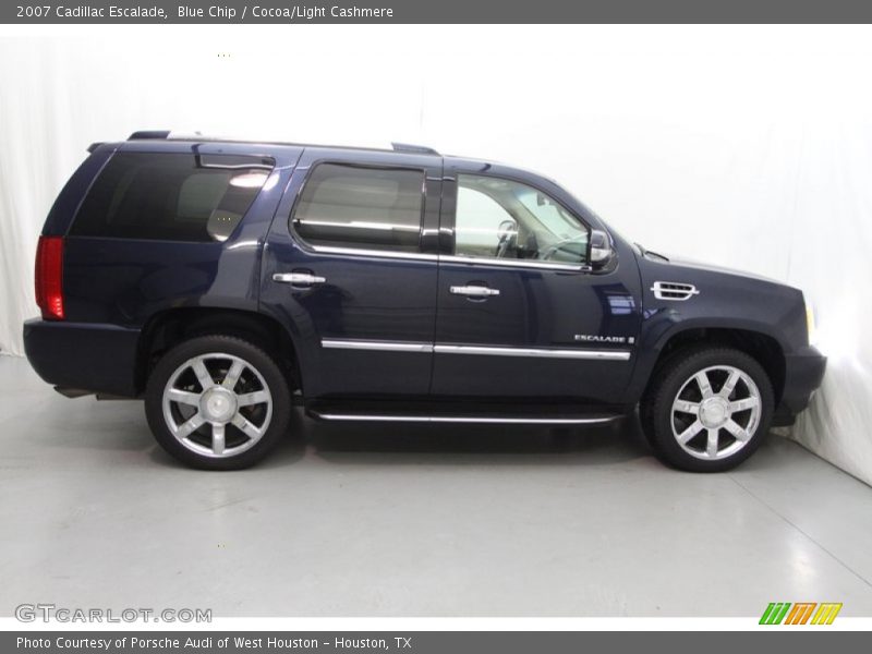 Blue Chip / Cocoa/Light Cashmere 2007 Cadillac Escalade