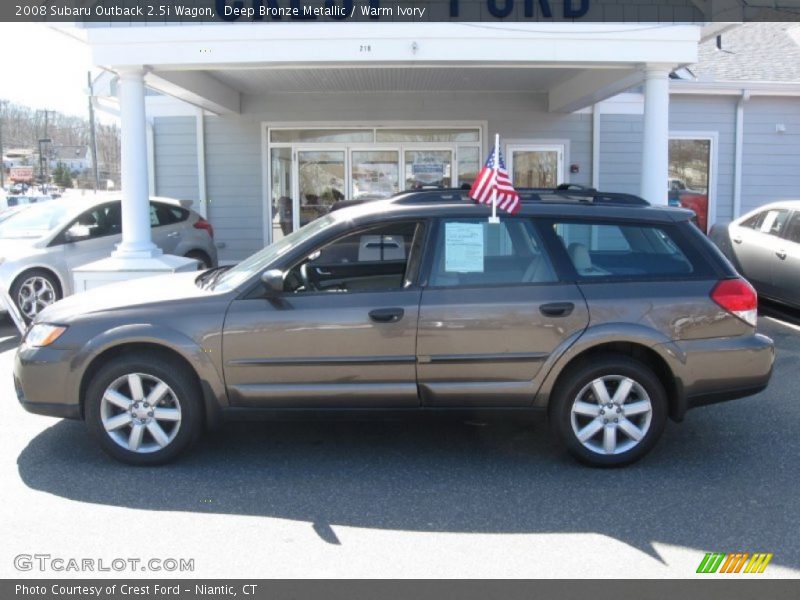 Deep Bronze Metallic / Warm Ivory 2008 Subaru Outback 2.5i Wagon