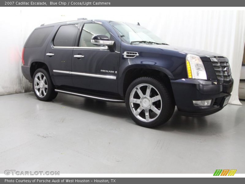 Blue Chip / Cocoa/Light Cashmere 2007 Cadillac Escalade