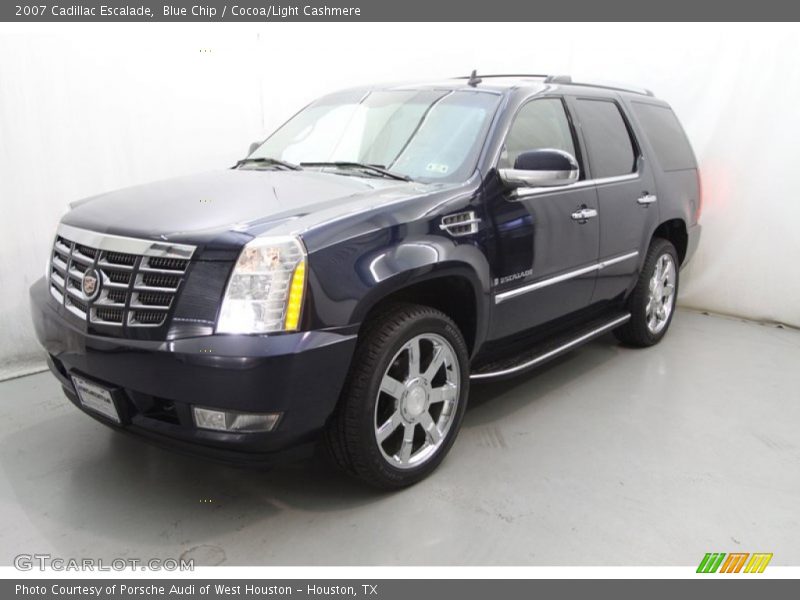Blue Chip / Cocoa/Light Cashmere 2007 Cadillac Escalade