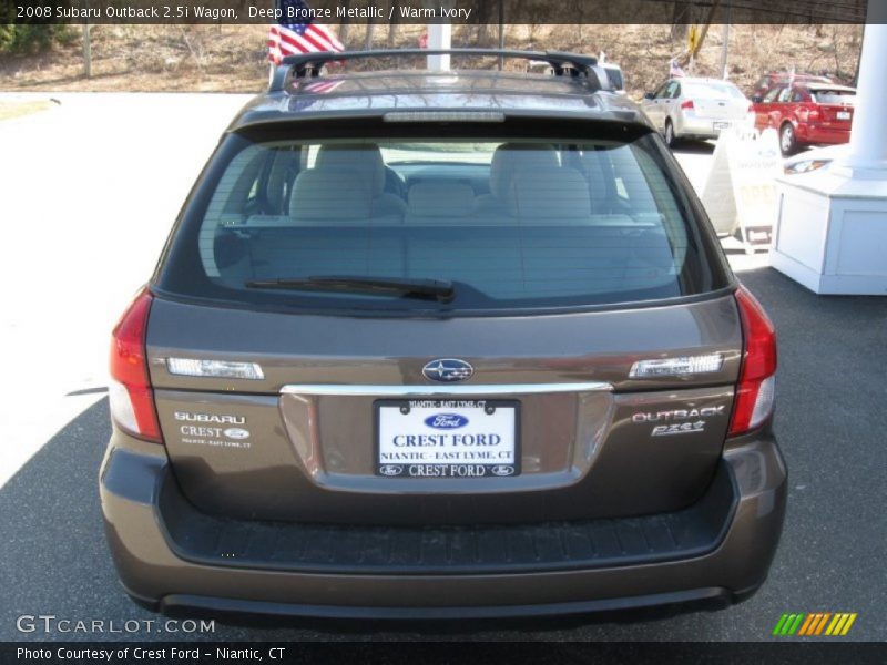 Deep Bronze Metallic / Warm Ivory 2008 Subaru Outback 2.5i Wagon