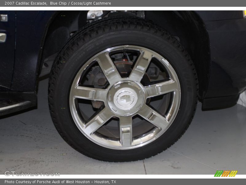 Blue Chip / Cocoa/Light Cashmere 2007 Cadillac Escalade
