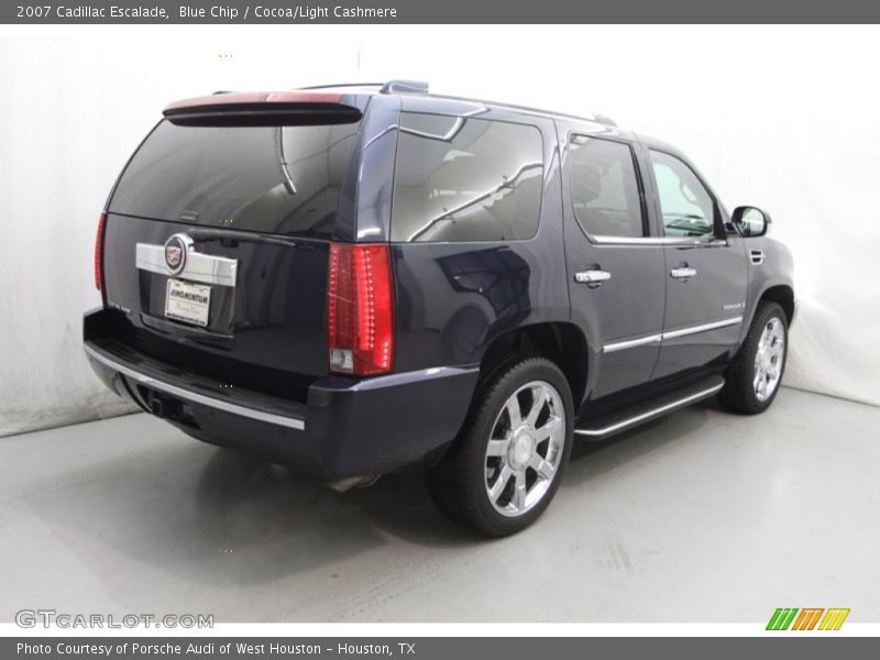 Blue Chip / Cocoa/Light Cashmere 2007 Cadillac Escalade