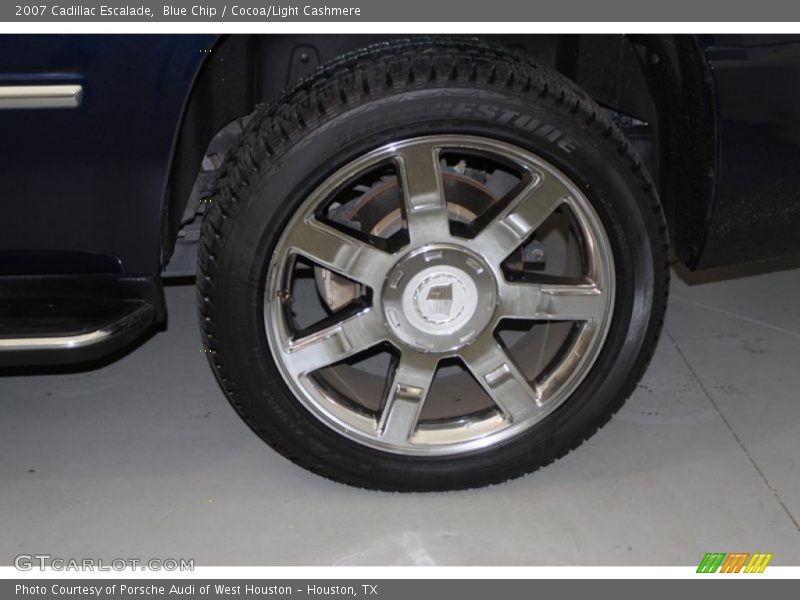 Blue Chip / Cocoa/Light Cashmere 2007 Cadillac Escalade