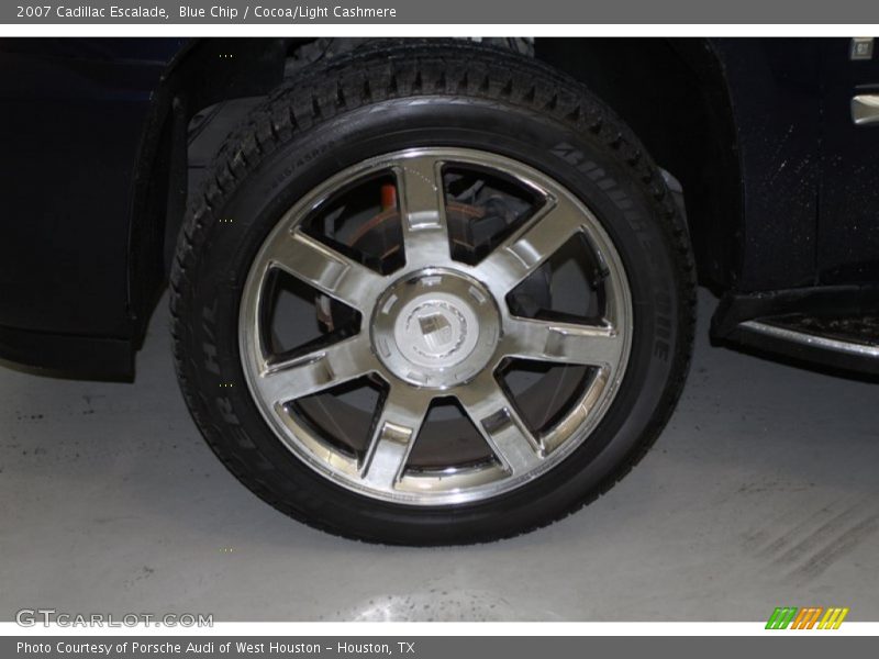 Blue Chip / Cocoa/Light Cashmere 2007 Cadillac Escalade