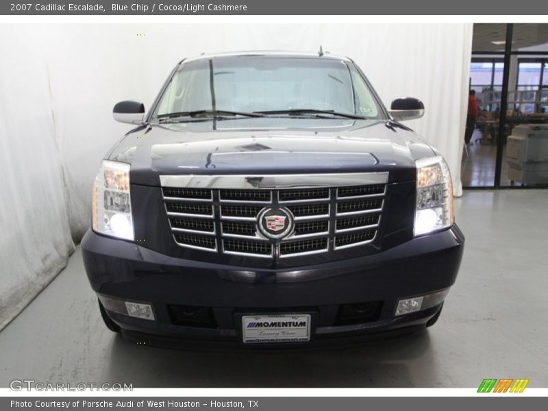 Blue Chip / Cocoa/Light Cashmere 2007 Cadillac Escalade