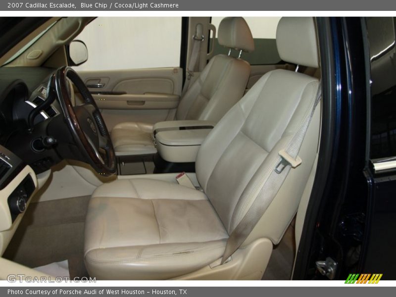 Blue Chip / Cocoa/Light Cashmere 2007 Cadillac Escalade