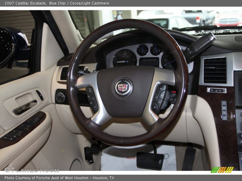 Blue Chip / Cocoa/Light Cashmere 2007 Cadillac Escalade