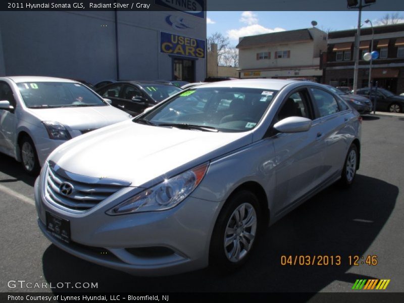 Radiant Silver / Gray 2011 Hyundai Sonata GLS