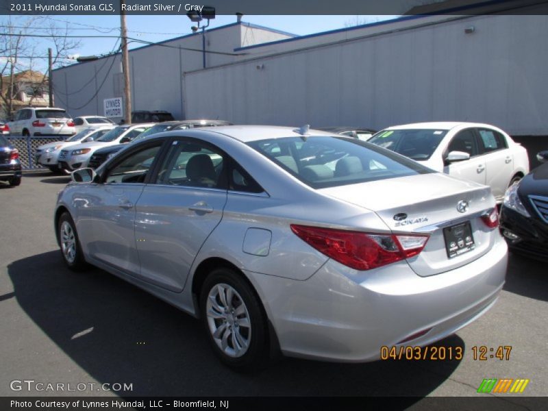 Radiant Silver / Gray 2011 Hyundai Sonata GLS