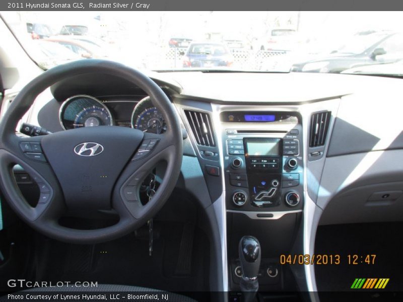 Radiant Silver / Gray 2011 Hyundai Sonata GLS