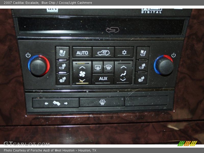 Blue Chip / Cocoa/Light Cashmere 2007 Cadillac Escalade