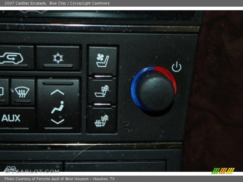 Blue Chip / Cocoa/Light Cashmere 2007 Cadillac Escalade