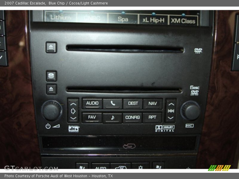 Blue Chip / Cocoa/Light Cashmere 2007 Cadillac Escalade