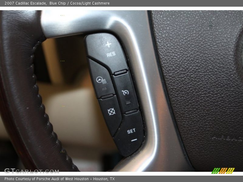 Blue Chip / Cocoa/Light Cashmere 2007 Cadillac Escalade