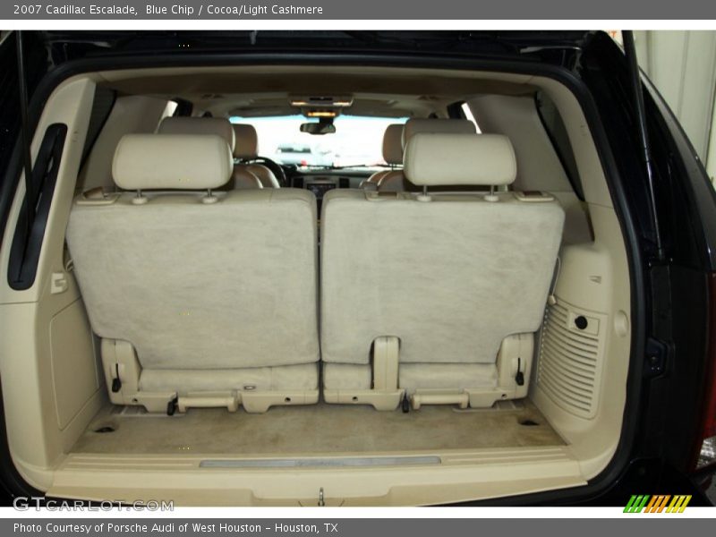 Blue Chip / Cocoa/Light Cashmere 2007 Cadillac Escalade
