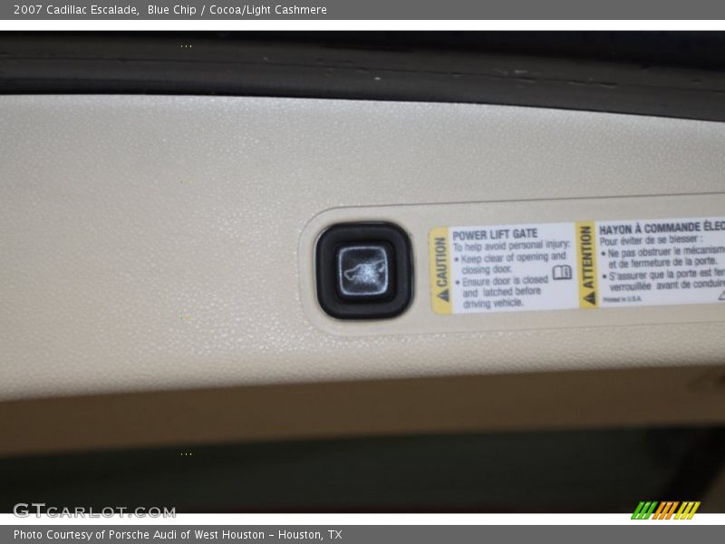 Blue Chip / Cocoa/Light Cashmere 2007 Cadillac Escalade