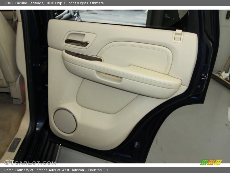 Blue Chip / Cocoa/Light Cashmere 2007 Cadillac Escalade