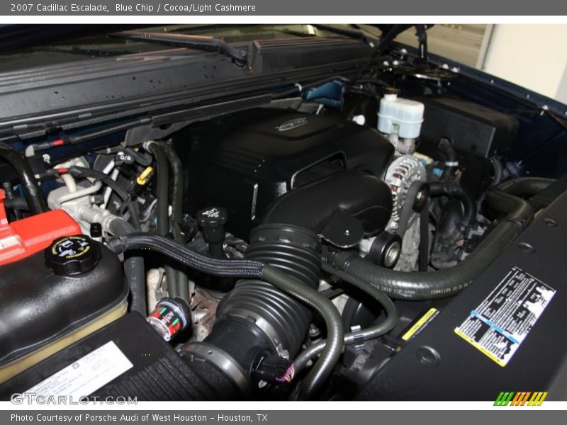Blue Chip / Cocoa/Light Cashmere 2007 Cadillac Escalade