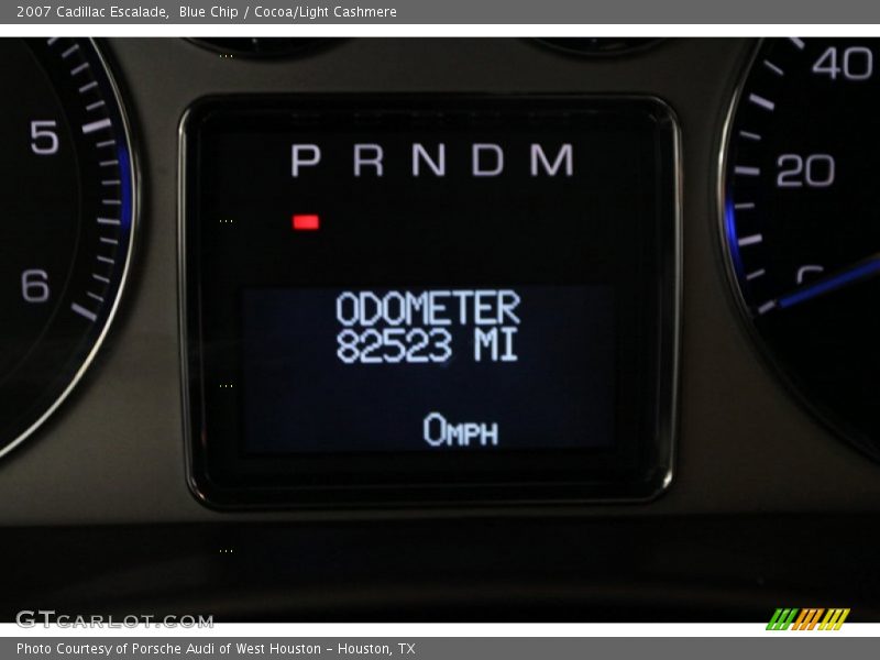 Blue Chip / Cocoa/Light Cashmere 2007 Cadillac Escalade