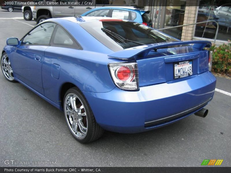 Carbon Blue Metallic / Gray 2000 Toyota Celica GT