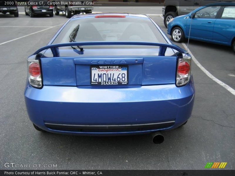 Carbon Blue Metallic / Gray 2000 Toyota Celica GT