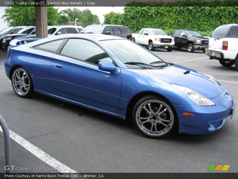 Carbon Blue Metallic / Gray 2000 Toyota Celica GT