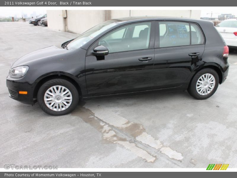 Black / Titan Black 2011 Volkswagen Golf 4 Door