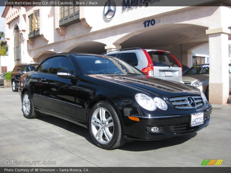 Black / Black 2009 Mercedes-Benz CLK 350 Cabriolet