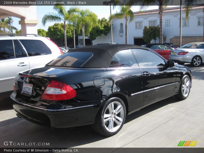Black / Black 2009 Mercedes-Benz CLK 350 Cabriolet