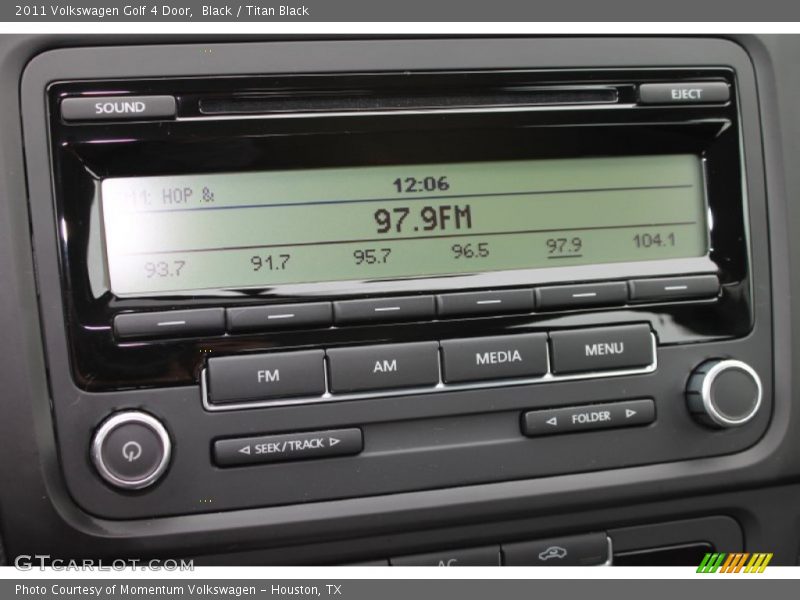 Black / Titan Black 2011 Volkswagen Golf 4 Door