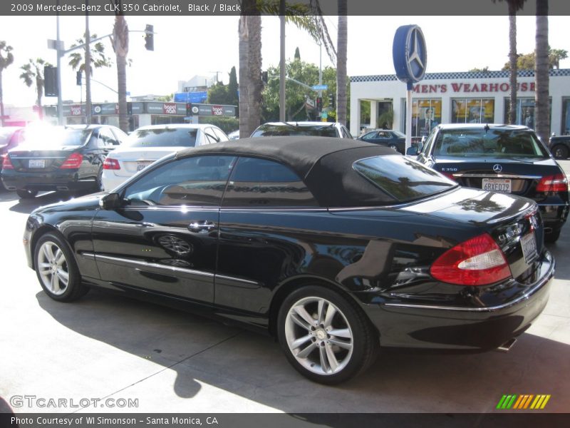 Black / Black 2009 Mercedes-Benz CLK 350 Cabriolet