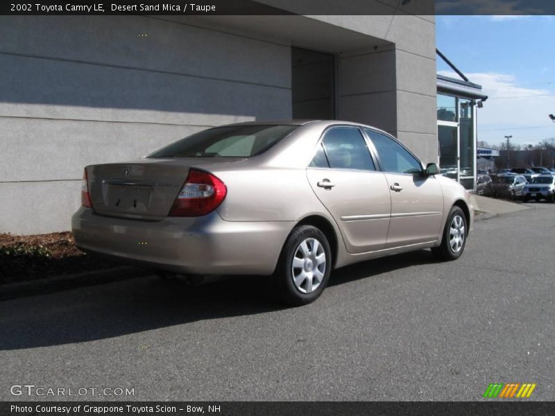 Desert Sand Mica / Taupe 2002 Toyota Camry LE