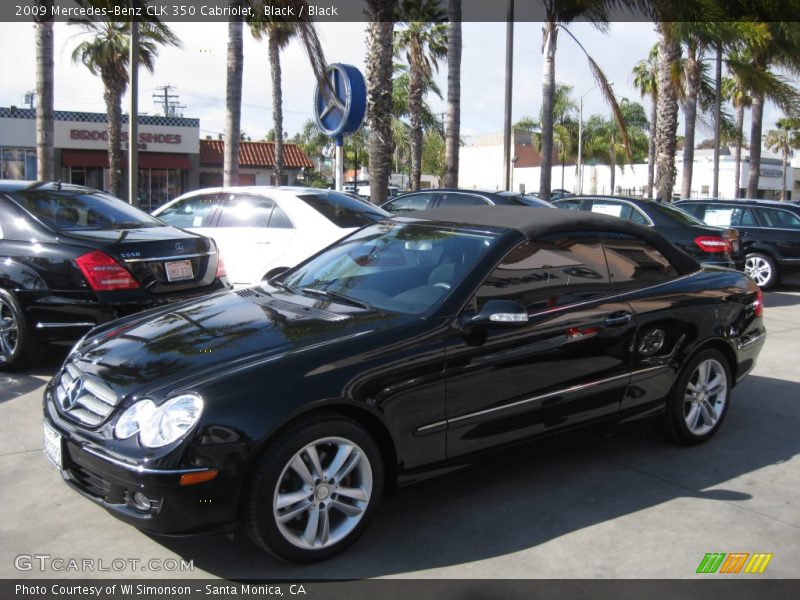 Black / Black 2009 Mercedes-Benz CLK 350 Cabriolet