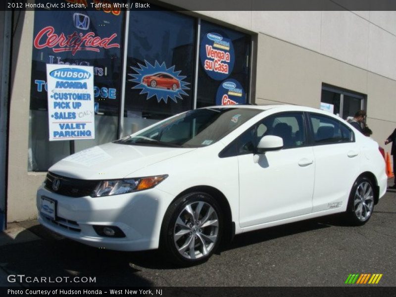 Taffeta White / Black 2012 Honda Civic Si Sedan