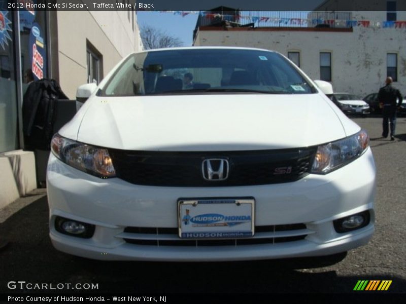 Taffeta White / Black 2012 Honda Civic Si Sedan