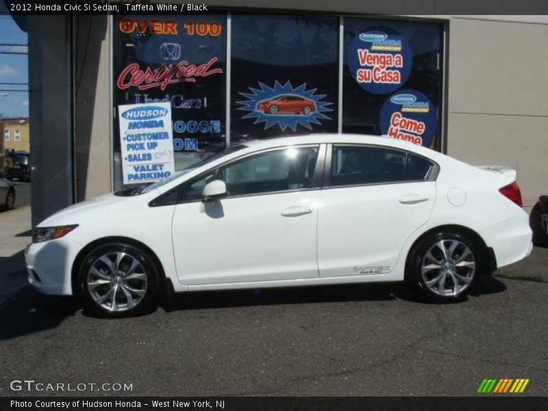 Taffeta White / Black 2012 Honda Civic Si Sedan