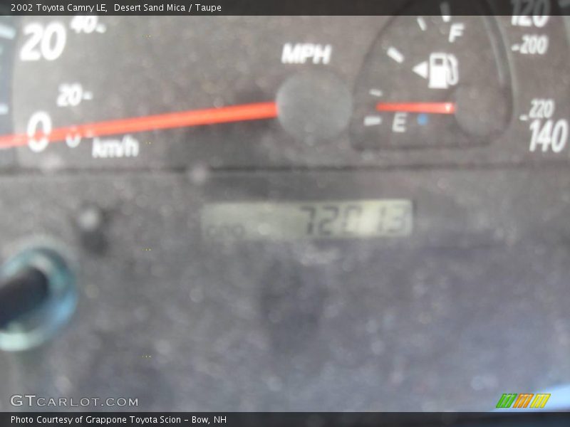 Desert Sand Mica / Taupe 2002 Toyota Camry LE