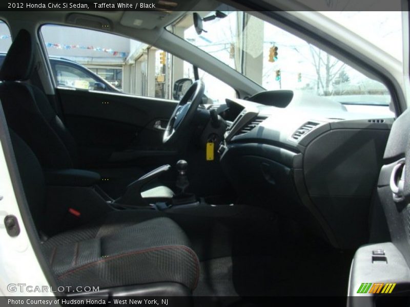 Taffeta White / Black 2012 Honda Civic Si Sedan