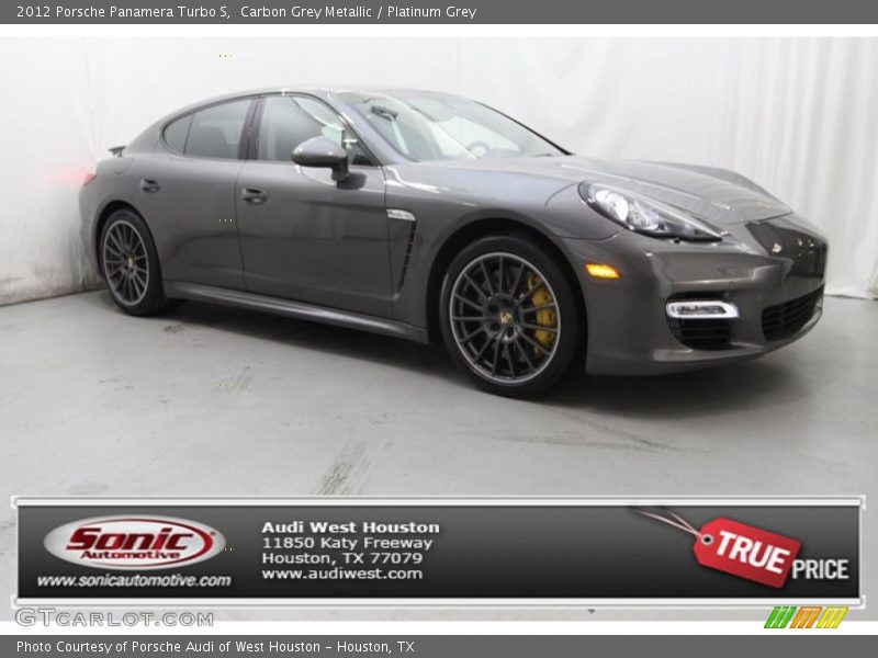 Carbon Grey Metallic / Platinum Grey 2012 Porsche Panamera Turbo S