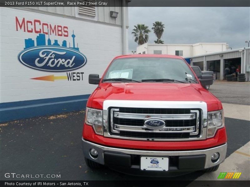 Race Red / Steel Gray 2013 Ford F150 XLT SuperCrew