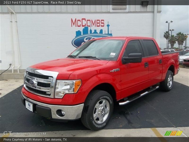 Race Red / Steel Gray 2013 Ford F150 XLT SuperCrew